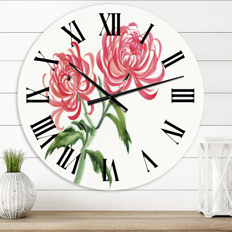 Rétro horloge murale mauve, Moyen
