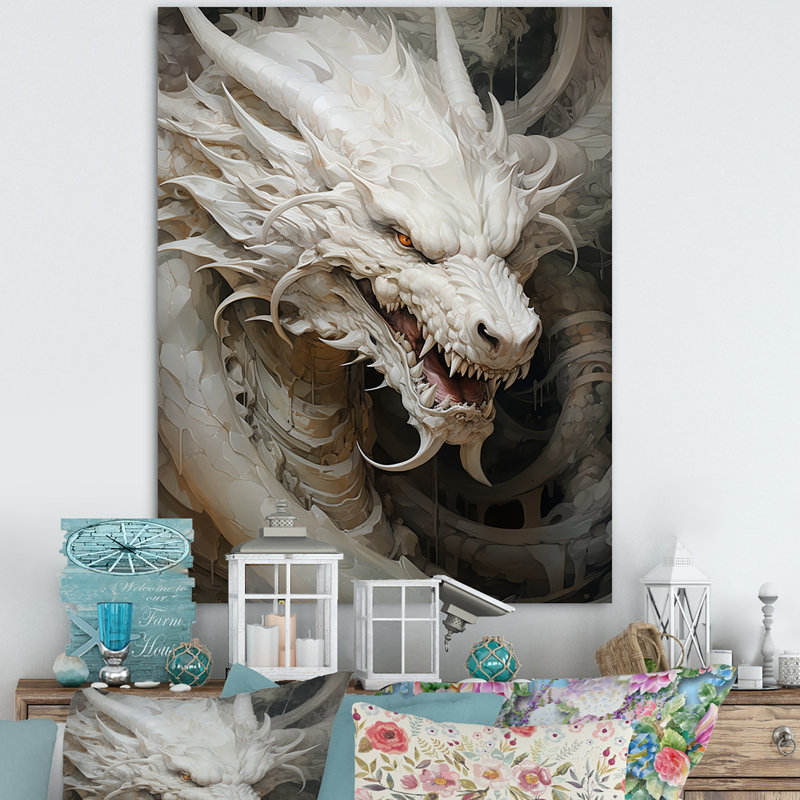Dragon S Enchanted Realm I - Dragons, art mural, Toile tendue, H 40 po x l 30 po x P 1,5 po