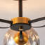 Rotan Glass Semi Flush Mount