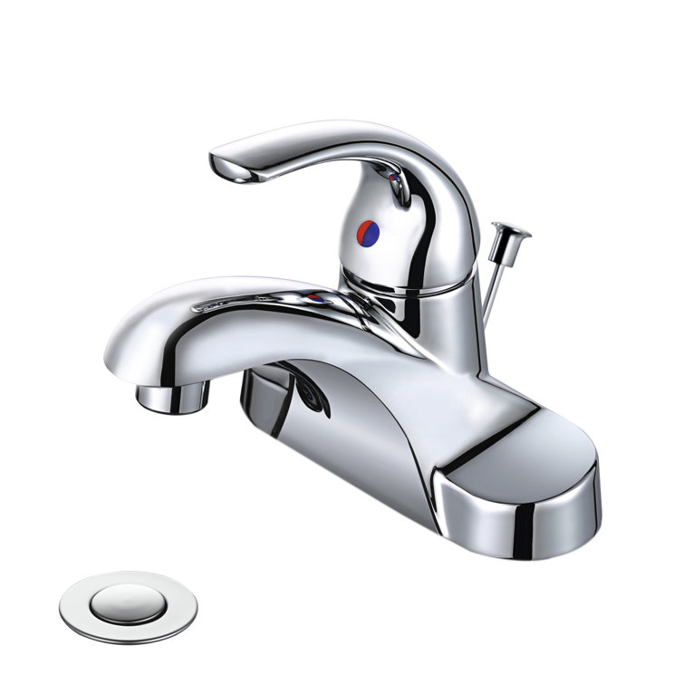 Centerset Single-handle Bathroom Faucet with Drain Assembly