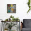 Art mural en métal luxueux «Bridge Abstract 2» par Cheryl Warrick, 12 po x 12 po