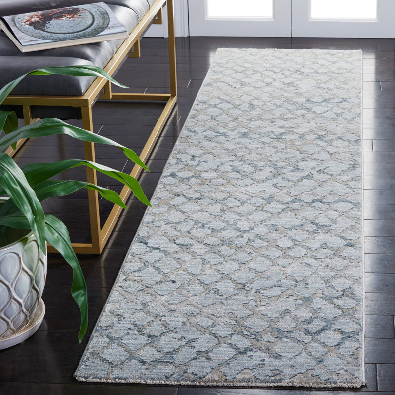 Anycia Performance Abstract Rug, Runner 2' x 8'
