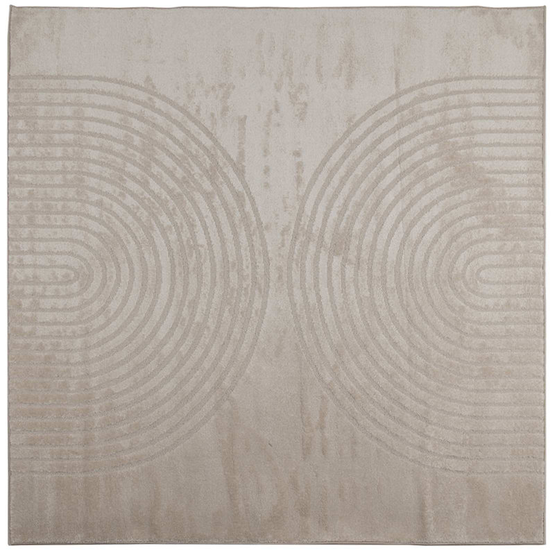 Modern Indoor Rug, Beige, Square 200 cm