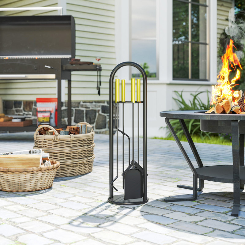 Metal Fireplace Tool Set