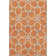 Premium Machine Washable Prisco Orange Rug