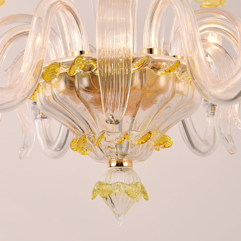 Bliss 6 - Light Candle Style Chandelier