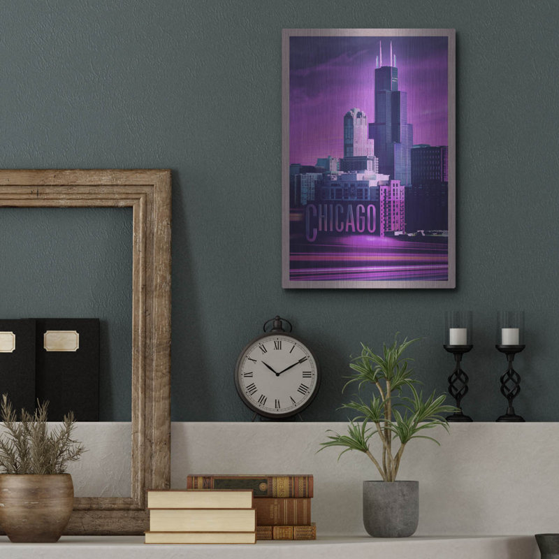 «Violet Chicago» par Old Red Truck, H 16 po x l 12 po