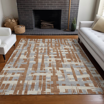 Tapis paprika chantille lavable à la machine intérieur / extérieur