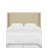 Hudson Upholstered Cotton Pine Wingback Headboard-89475560-90638320