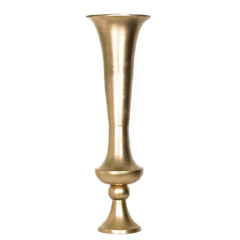Vase de plancher Shepper, Doré, H 48 po x l 13 po x P 10 po