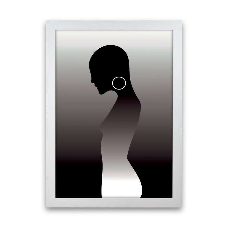 PJ-836-13 Woman Of Darkness - Print, 42cm H x 29.7cm W x 3cm D, White Framed