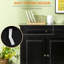 Buffet, armoire de cuisine moderne avec 2 tiroirs et tablettes réglables, armoire à café-717223920