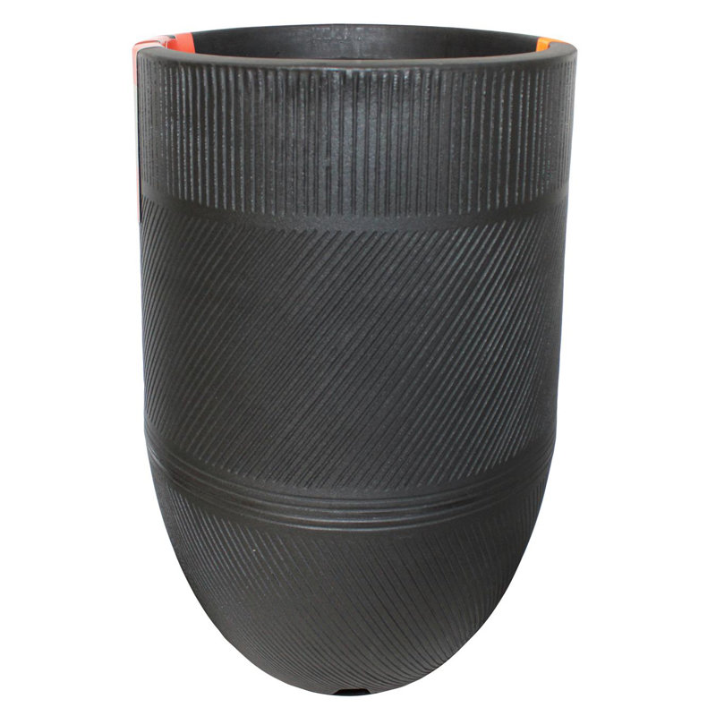 Pot Planter, Black, 28.15" H x 17.7" W x 17.7" D
