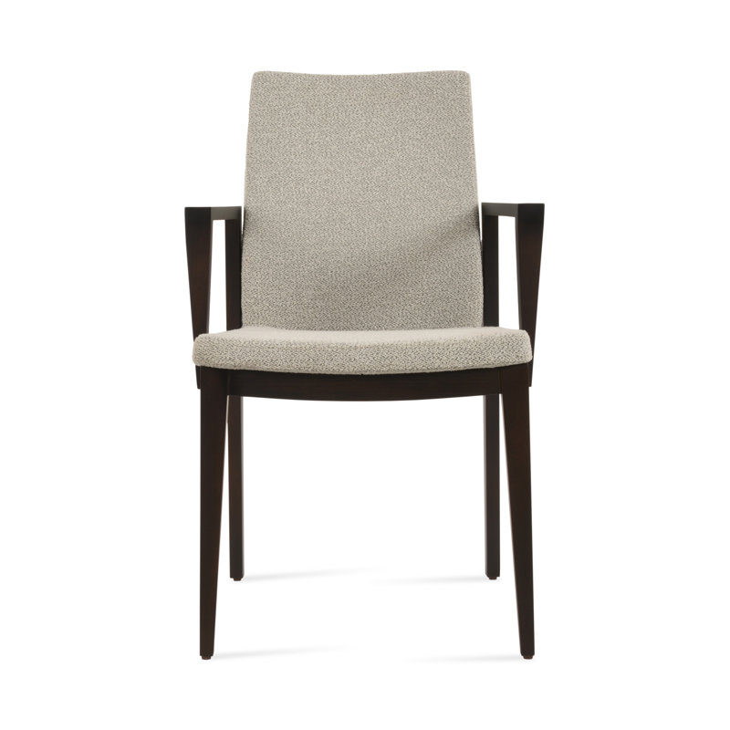 Chaise avec accoudoirs Pasha, Brun clair