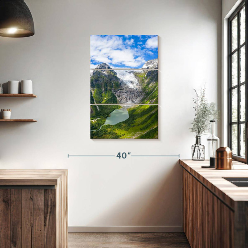 Alvord Idyllic Boyabreen Glacier, 38" H x 24" W