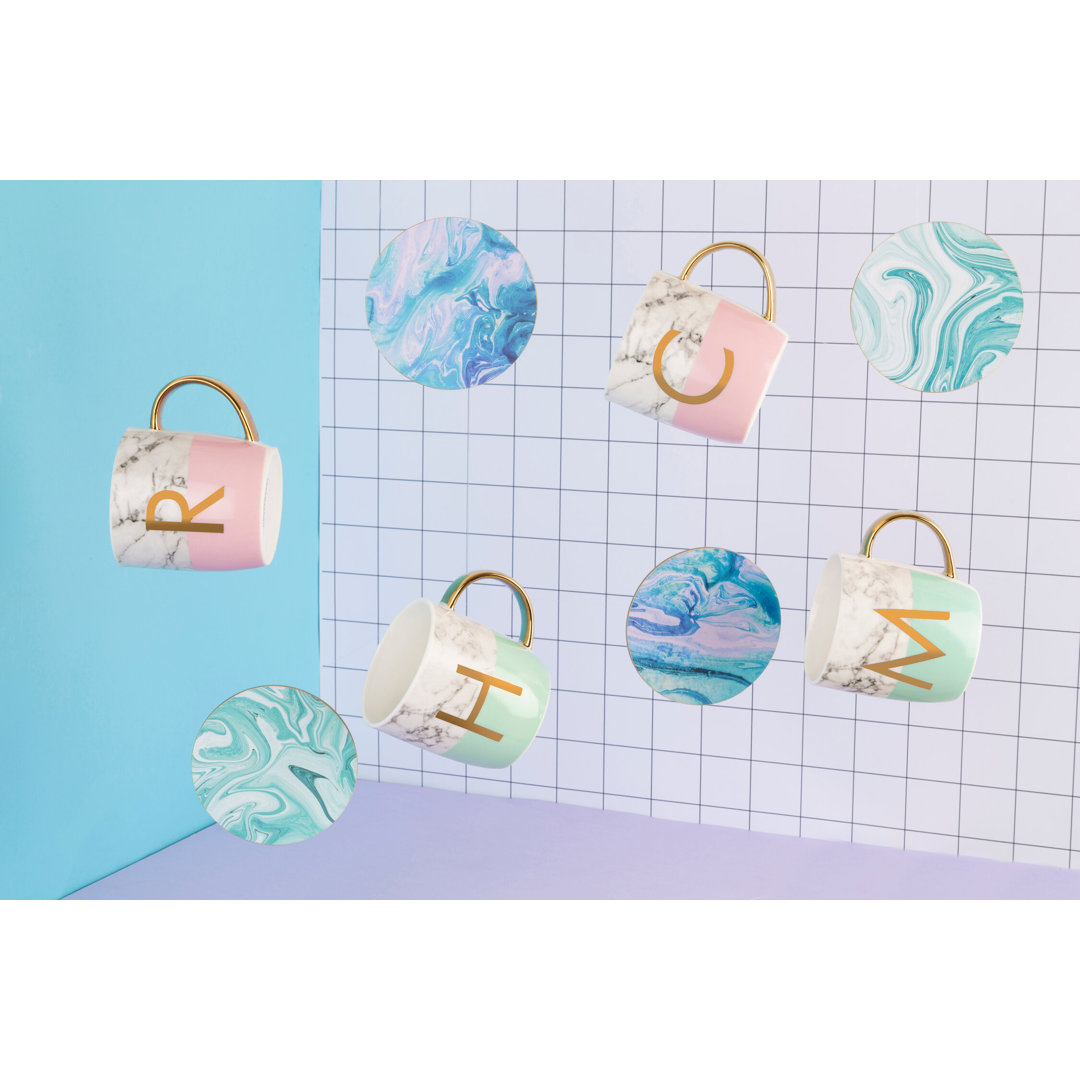 Mimo Round 6 Piece Coaster Set