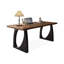Bureau d'écriture rectangulaire en bois massif brun noisette-118232098