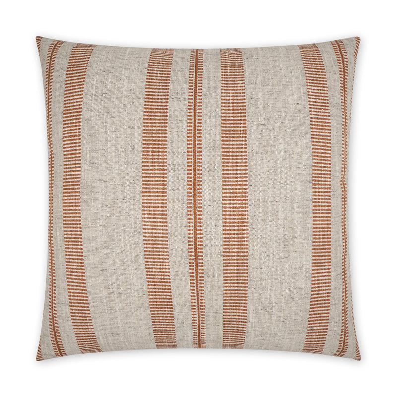 Double Decorative Pillow, Terracotta, Square 36"