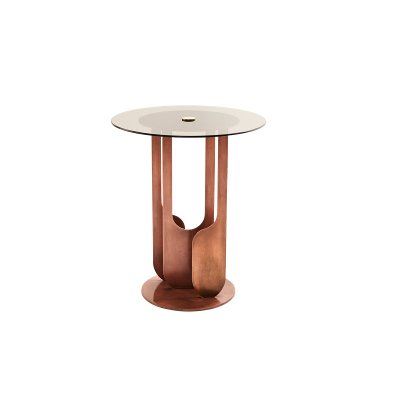 Egg Designs 'Drop' Glass End Table