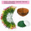 Fleurs artificielles suspendues avec panier-405050390
