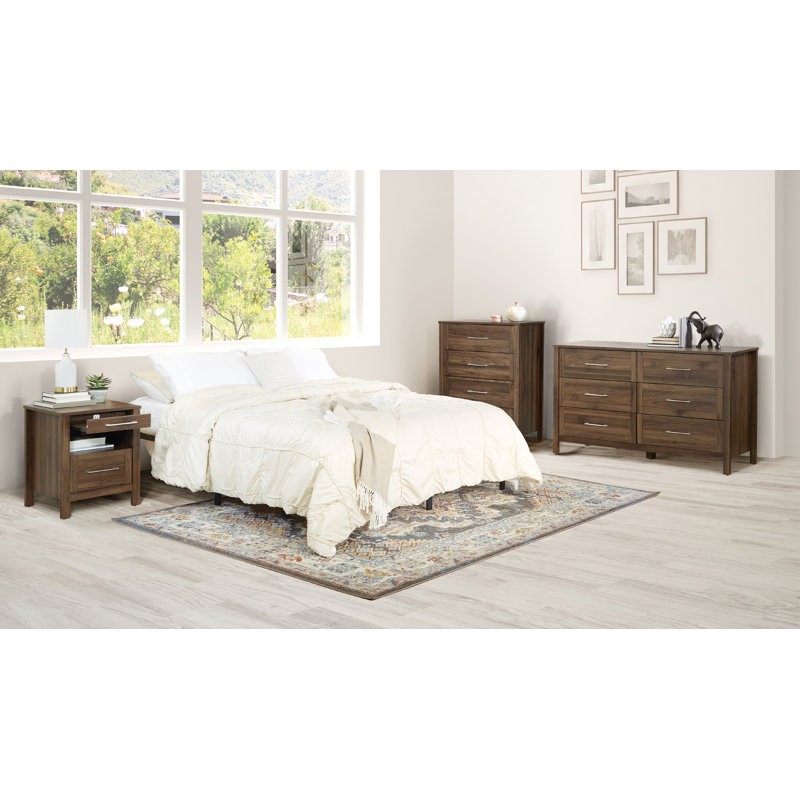 Ensemble de commode 3 pièces Saverne, Noyer classique