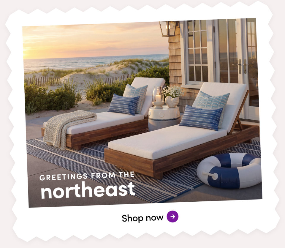 Greetings from the northeast, shop now.