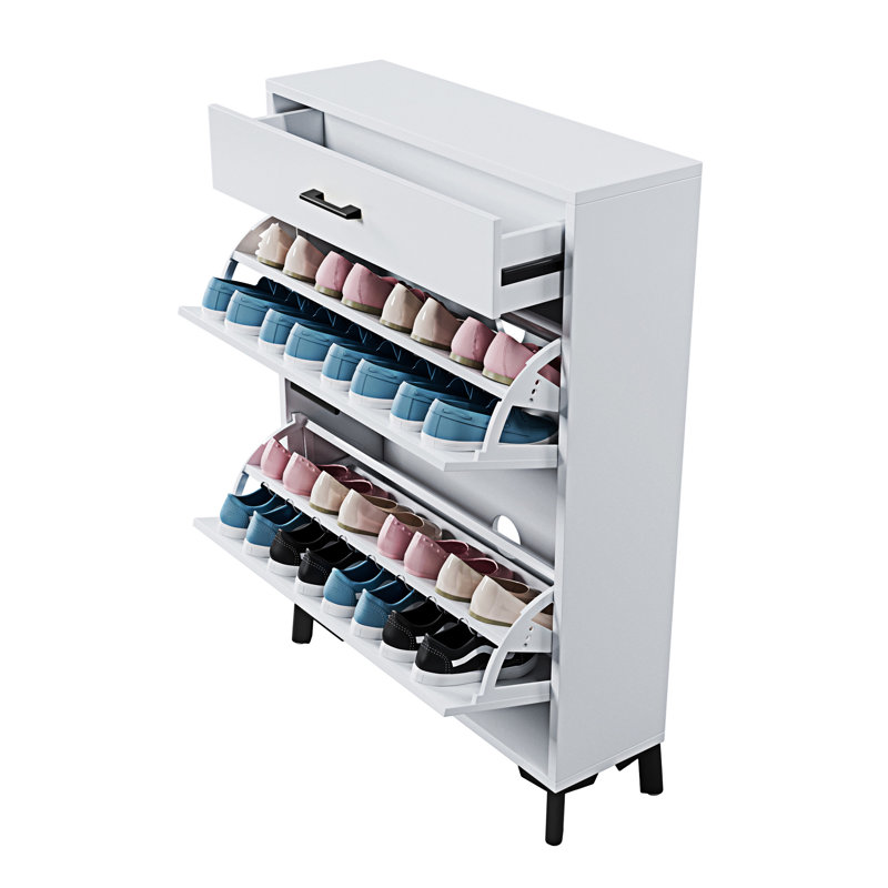 Armoire à chaussures pour le vestibule, Blanc