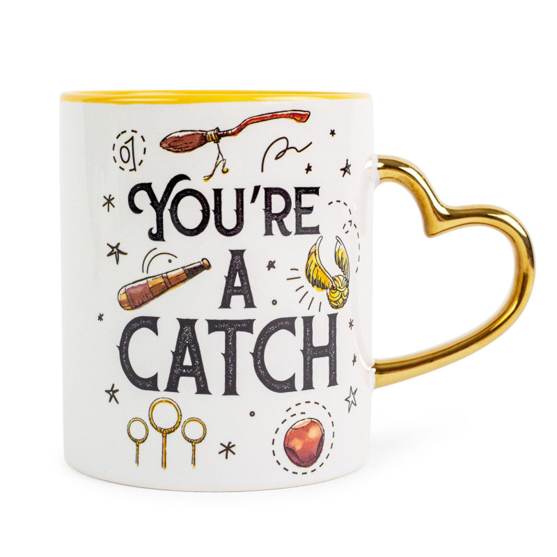 Tasse en céramique à poignée sculptée Harry Potter 14 onces