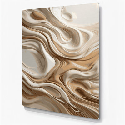 Art abstrait abstrait en métal brun 62
