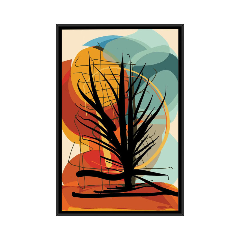 Arbre dans le coucher de soleil africain d'Emmanuel Signorino - impression, H 60 po x l 40po x P 1,5 po, Toile tendue