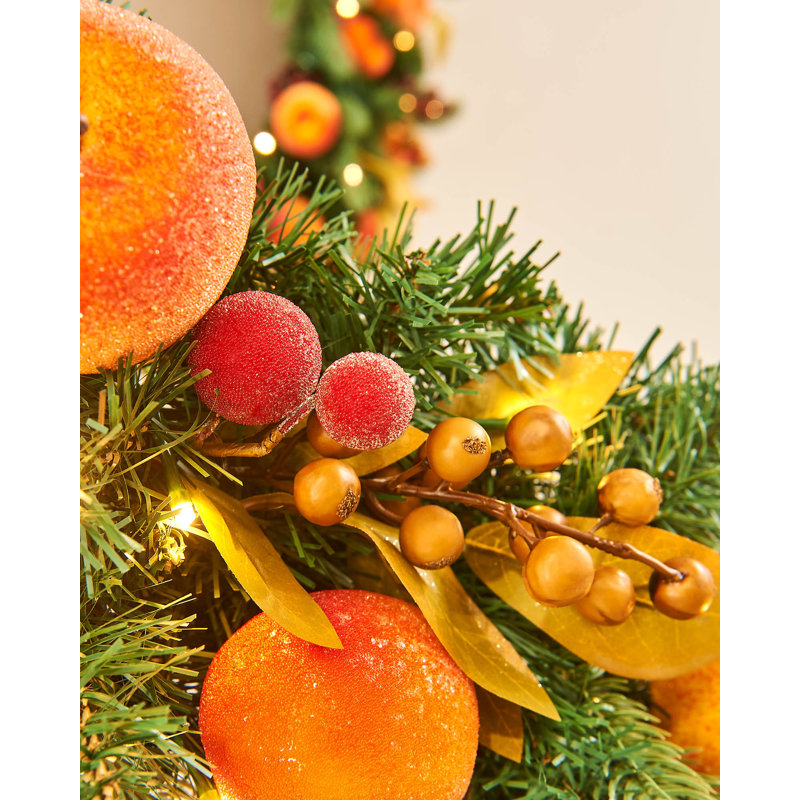 39.97cm Lighted Faux GARLAND with Lights