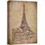 Rétro rétro, Tour Eiffel, Paris, France, sur toile-94537658