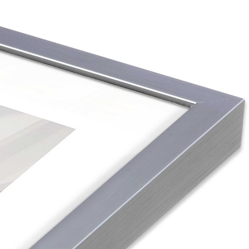 Imprimé d'arche de la nature, Cadre simple en chrome poli poli, H 11,25 po x l 9,25 po x P 1,25 po