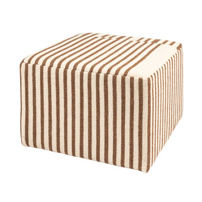 Breck Wool Kilim Upholstered Coffee Table Ottoman by Rowena Interiors