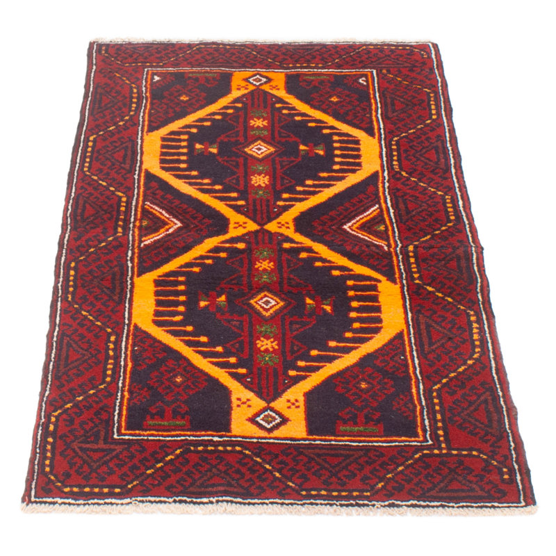 Tapis unique en laine noué à la main 3 pi 1 po x 5 pi 8 po nouvel âge Kalgoorlie