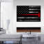 Impression sur toile drapeau pompier-655226486
