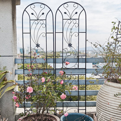 Versatile Metal Garden Trellis For Various Climbing Plants, Enhancing Outdoor Beauty