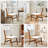 Upholstered Dining Chairs Set Of 4 With Rubber Wood Leg For Dining Room, Kitchen, Living Room.