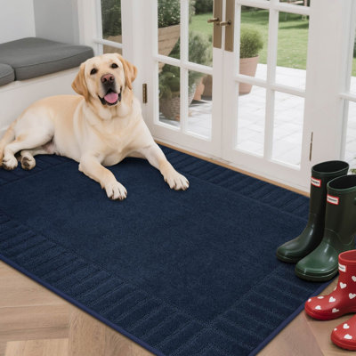 Tapis d'entrée antidérapant, antidérapant et résistant à la saleté, lavable à la machine