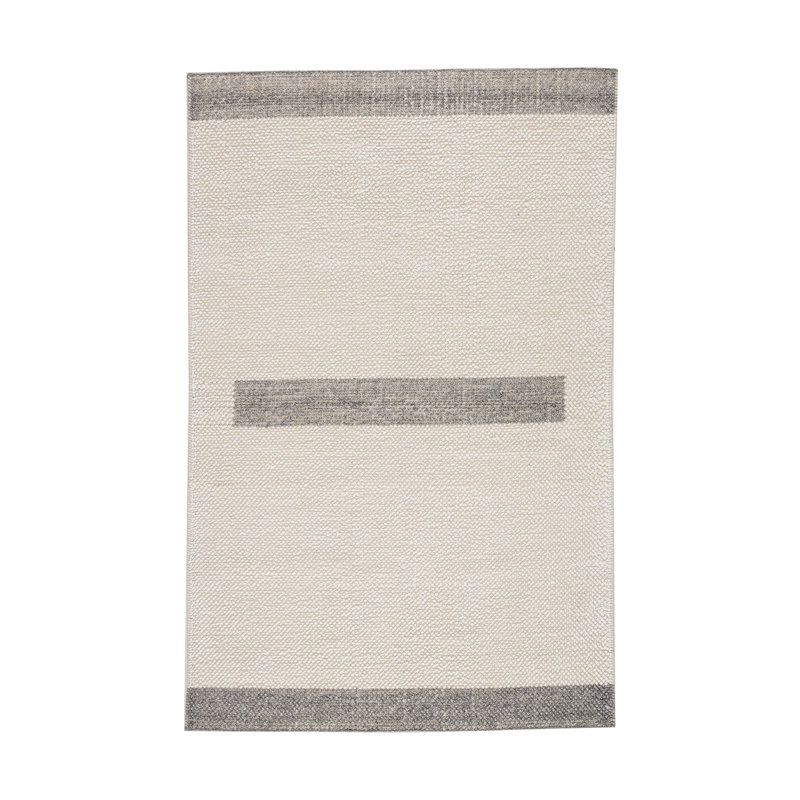 Area Rug in Pewter/Ivory, Rectangle 8'10" x 11'9"