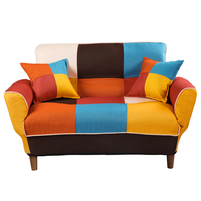 Canapé-lit à accoudoirs carrés 71,6 po Brenan, Polyester