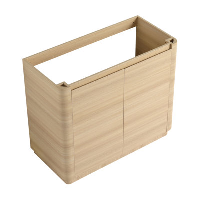 Meuble-lavabo sur pied 40 po et 2 portes à fermeture douce, emballage KD, contreplaqué