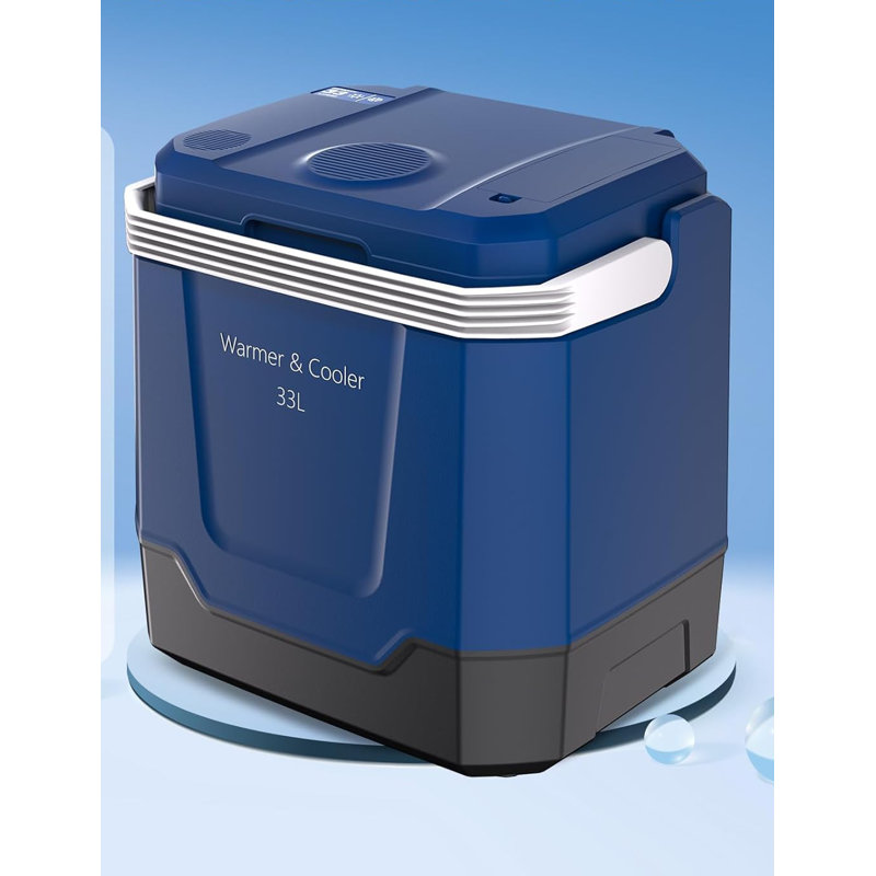 Réfrigérateur électrique portatif 35 litres (33 L) pour voiture avec poignée verrouillable