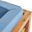 2 fauteuils club de style Mid-Century moderne - aspect bois, pacane et bleu de 2 raffinements