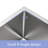 27" Sink, Stainless Steel 16G T304, 10 Inch Depth Basin, Soundproofing Pad, Easy Drainage, 27"X21"X10 Deep Apron Front 27"X21"X10", , 16 Gauge Condensation Proof,