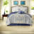 Premium Cotton Queen Bedding Sets, Botanical Farmhouse Style For Home