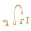 Georgian Era Double Handle Kitchen Faucet With Accessories-55250899-61047928