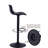 Furniture Modern Design Barstools With Adjustable Height And 360 Rotation,Ergonomic Streamlined Polypropylene High Bar Stools For Bar Counter, Kitchen And Home (Set Of 2, Black)