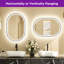 Bathroom Framed Dimmable Anti-Fog With 3 Colour Adjustment LED Mirror Front&Backlit Vanity Mirror-1191983764-1179494949