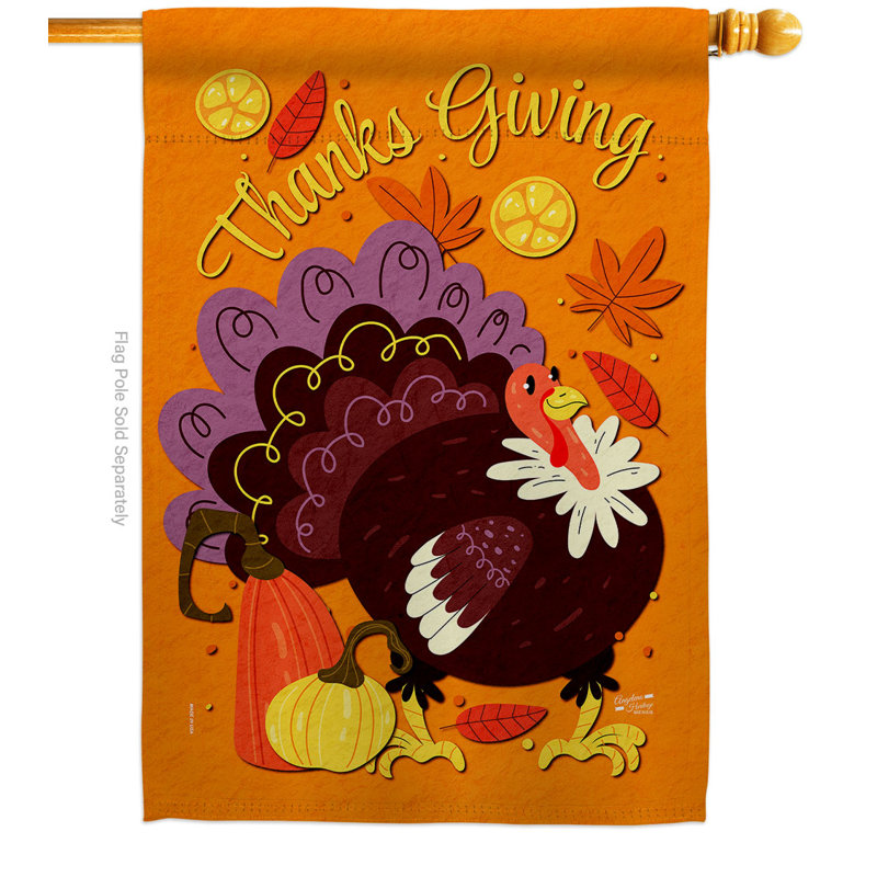 Drapeau de maison à 2 côtés en polyester 40 po x 28 po